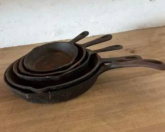 Set of Cast Iron Pans