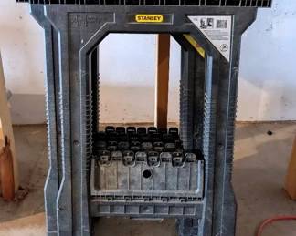 Set of 4 Stanley Folding Plastic Sawhorses