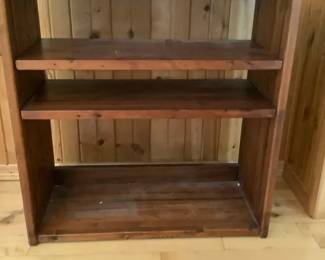 Solid Wood Adjustable Shelving Unit