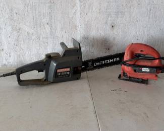 Electric Craftsman Chain Saws a Jig Saw