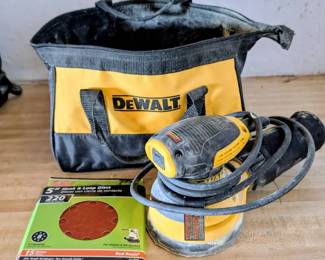 DeWalt Electric Sander, Bag Sandpaper