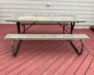 Unpainted Picnic Table