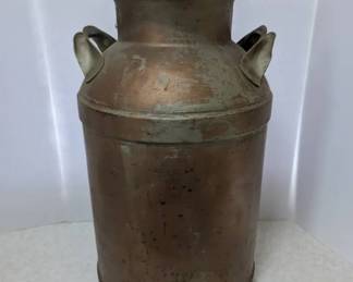 Antique Metal Milk Can Very Heavy