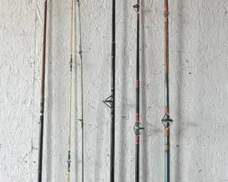 Six Fishing Poles