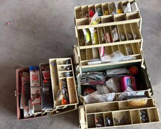 Two Tackle Boxes with Tackle