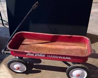 Red Metal Wagon
