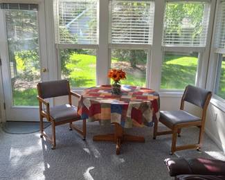 Oak Dining Table and Chairs