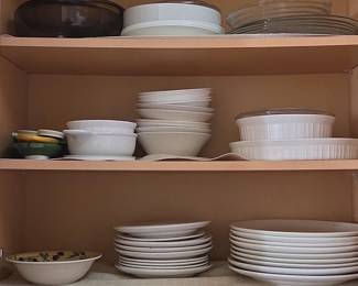 Assorted White Ceramic Dinnerware Collection