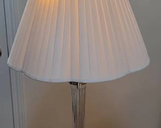 Crystal and Brass Fluted Column Table Lamp second image