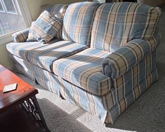 Smith Brothers Plaid Sofa
