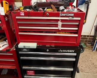 Craftsman and Husky Tool Chest Combo