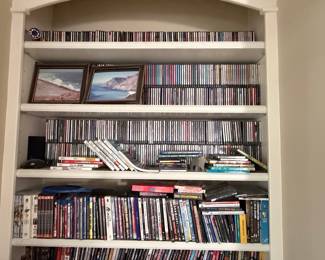 Large Collection of Music CDs, DVDs, Blu-rays, and Nintendo Wii Games