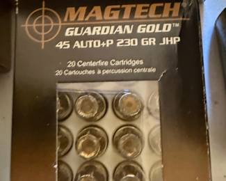 Magtech Guardian Gold 45 Auto +P 230gr JHP Ammunition
