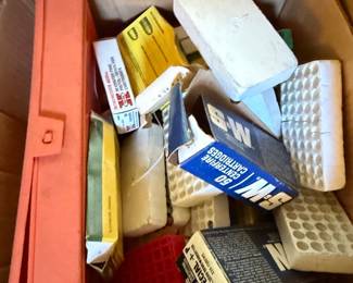 Vintage Ammunition Boxes and Reloading Trays