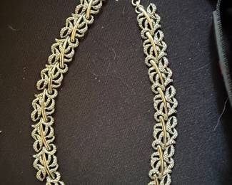 Vintage Trifari Leaf Link Necklace