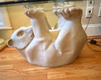 Polar Bear Figural Coffee Table