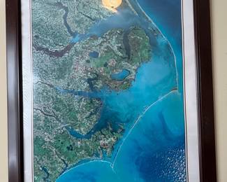 Spaceshots The Outer Banks Satellite Map Print