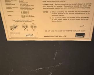 Sansui S-42U Speaker System