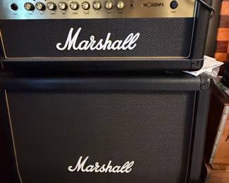 Marshall MG100HFX Guitar Amplifier Head and Cabinet