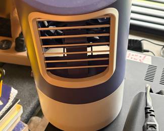 Portable Desktop Evaporative Air Cooler with Timer and LED Light