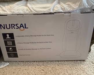 NURSAL Shiatsu Back and Neck Massage Chair Pad