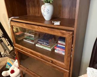 Barrister Bookcase, Three-Tier, Oak