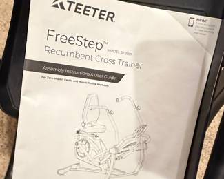 Teeter FreeStep Recumbent Cross Trainer Model SE2001