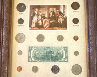 1776-1976 Bicentennial Coinage Commemorative Display