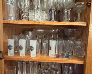 Assorted Vintage Glassware Collection with OBX and Nautical Themed Pieces