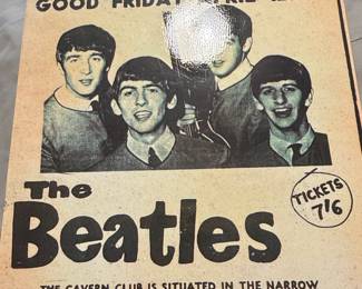 The Beatles Cavern Club Concert Poster Reproduction