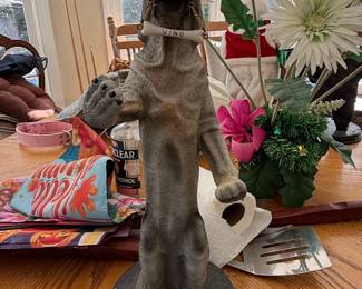 Vintage Basset Hound Wine Bottle Holder