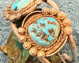 torquoise nugget cuff