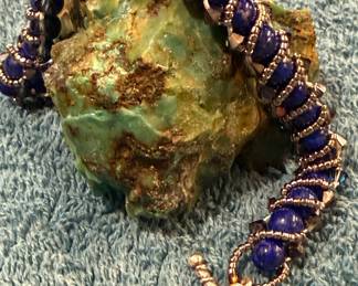 lapis beaded braclet