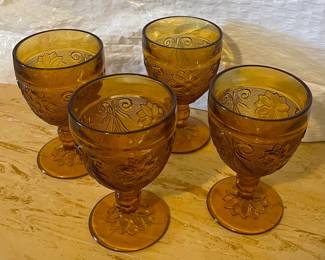 Vintage Amber glasses