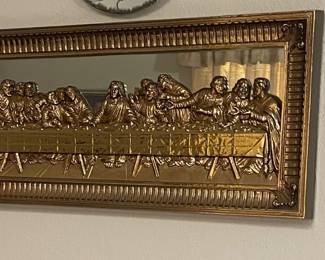 Gold framed Last Supper