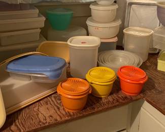 Tupperware and plastic containers