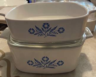 Cornflower casserole dishes