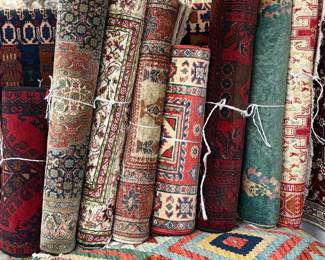 Large rug assortment featuring everything from neutrals to rich statement colors.