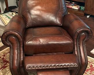 Leather recliner 