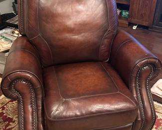 Leather recliner 
