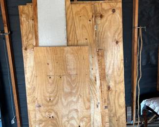 Plywood. Lumber. 
