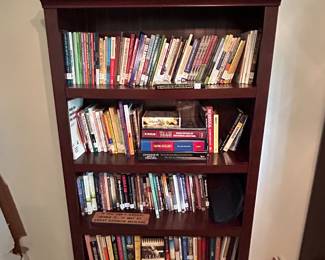 Bookshelf. Trophies. Christian literature. Novels. Book shelves. Bookcase. 