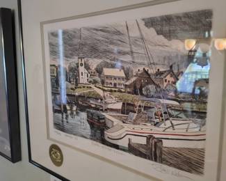 One of four signed art work reflecting the Yamaha history