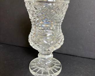 082 waterfordcutcrystalvasepedestal