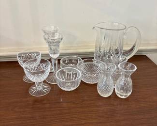 584 assortedwaterfordcrystalglasswareand