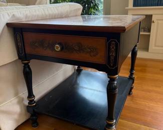 435 hitchcockpaintedsidetablewithdrawer
