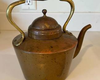 093 antiquebrassandcopperteakettlewith