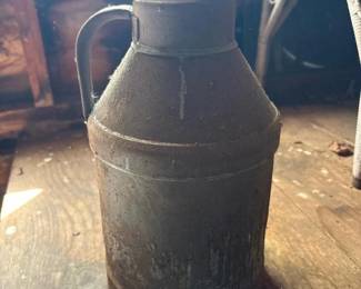 195 antiquemetalmilkjugrusticindustrial