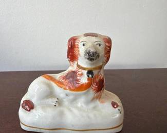 156 staffordshirestyleceramicspanielfigu