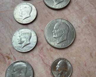 847 usbicentennialhalfdollarsandeisenh